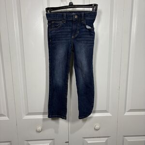Jumping Beans Boys Jeans Size 5 Straight Fit Dark Wash Stretch Denim Casual